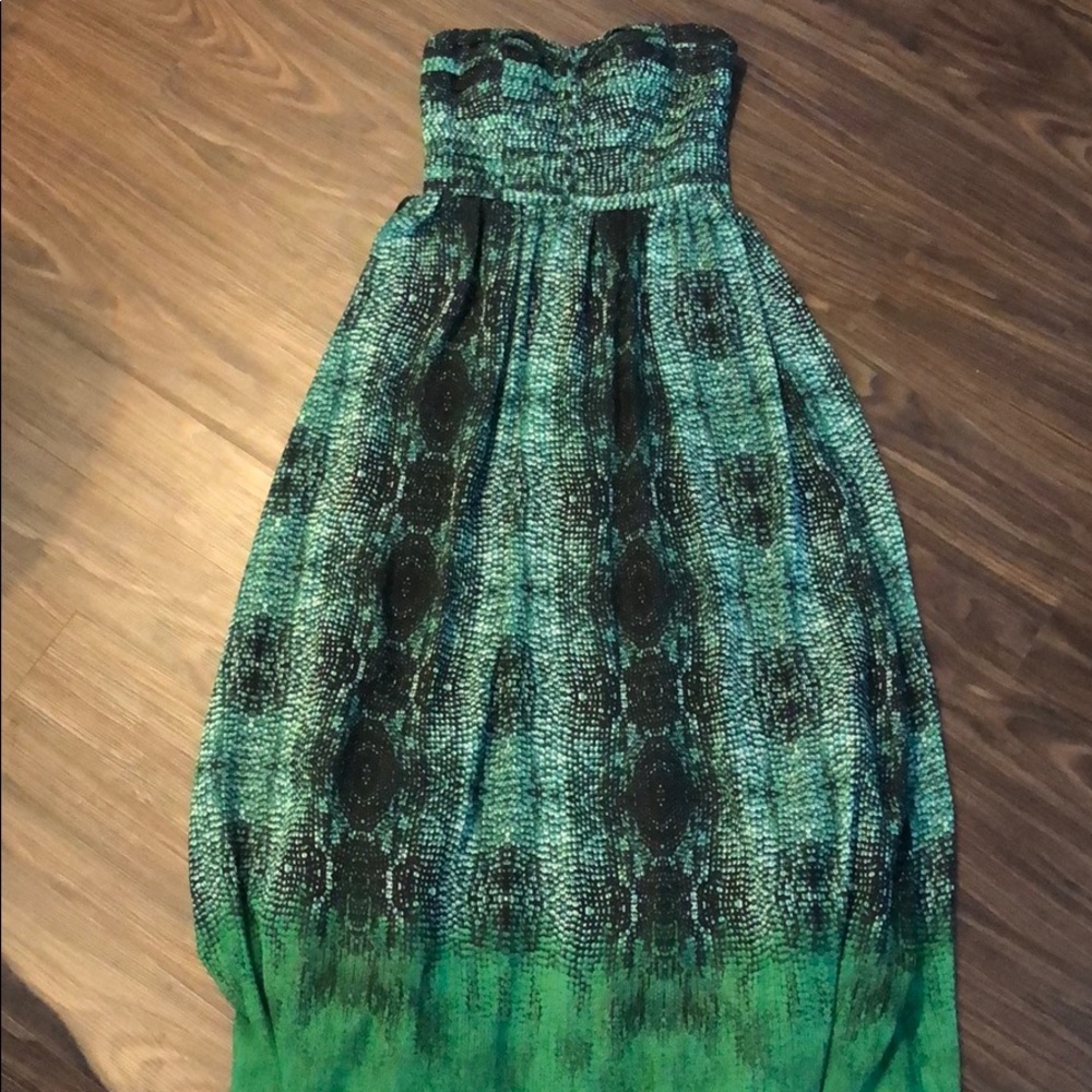 Moulinette Soeurs maxi, size 6, green/black print